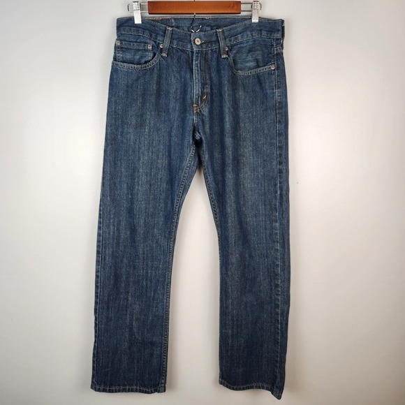Levi's 514 Straight Fit Jeans Mens‎ Medium Wash Blue Denim W33 L32 - Picture 2 of 15